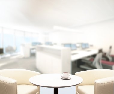 Ahşap masa üst arka plan Office içinde 3d render