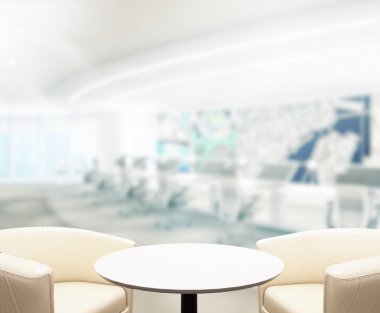 Ahşap masa üst arka plan Office içinde 3d render