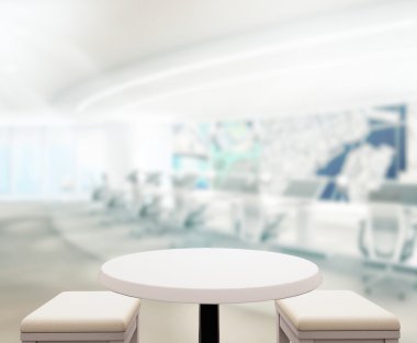 Ahşap masa üst arka plan Office içinde 3d render