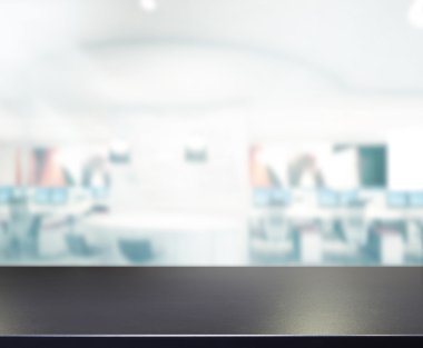 Ahşap masa üst arka plan Office içinde 3d render