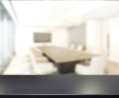 Ahşap masa, Toplantı salonunun içinde arka plan