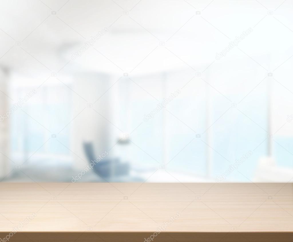 Wood Table Background in Office 3d render Stock Photo by ©nuttapoldpspt  69980495
