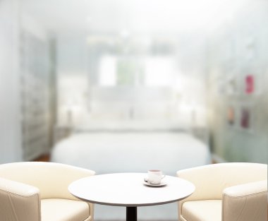 Masa üstü ve bulanıklık arka planda yatak odası 