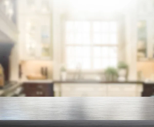 Table Top And Blur Interior Background — Stock Photo, Image