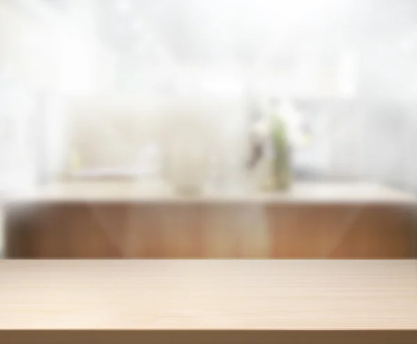 Table Top And Blur Interior Background — Stock Photo, Image