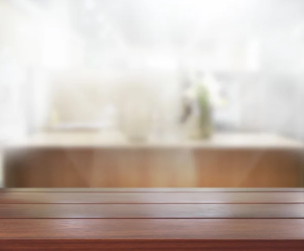 Table Top And Blur Interior Background — Stock Photo, Image