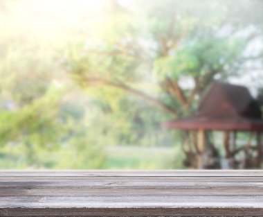 Masa üstü ve bulanıklık doğa arka plan