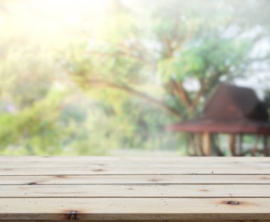 Masa üstü ve bulanıklık doğa arka plan