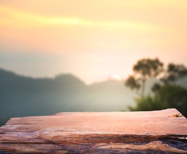 Masa üstü ve bulanıklık doğa arka plan