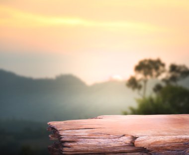 Masa üstü ve bulanıklık doğa arka plan