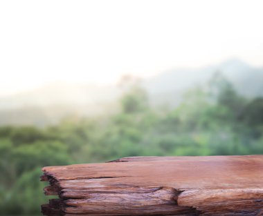 Masa üstü ve bulanıklık doğa arka plan