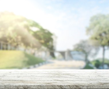 Masa üstü ve bulanıklık doğa arka plan