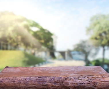 Masa üstü ve bulanıklık doğa arka plan