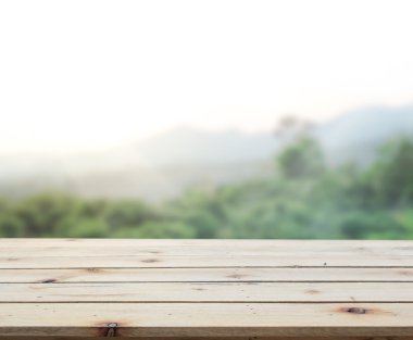 Masa üstü ve bulanıklık doğa arka plan