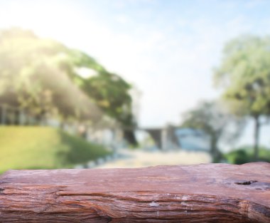 Masa üstü ve bulanıklık doğa arka plan