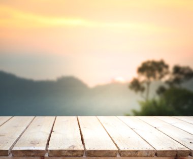 Masa üstü ve bulanıklık doğa arka plan