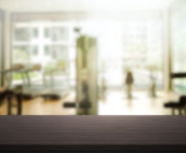 Masa üstü ve arka plan bulanıklık Fitness Spor Salonu