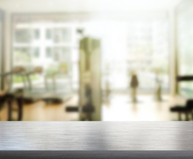 Masa üstü ve arka plan bulanıklık Fitness Spor Salonu