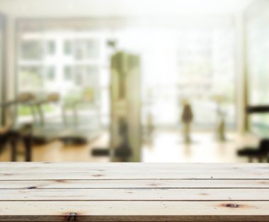 Masa üstü ve arka plan bulanıklık Fitness Spor Salonu