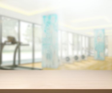 Masa üstü ve arka plan bulanıklık Fitness Spor Salonu