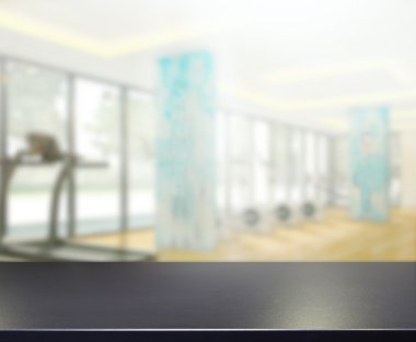 Masa üstü ve arka plan bulanıklık Fitness Spor Salonu