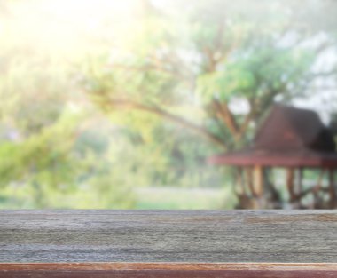 Masa üstü ve bulanıklık doğa arka plan