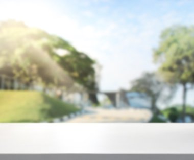 Masa üstü ve bulanıklık doğa arka plan