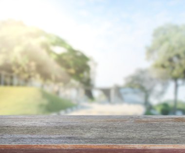 Masa üstü ve bulanıklık doğa arka plan