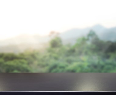 Masa üstü ve bulanıklık doğa arka plan