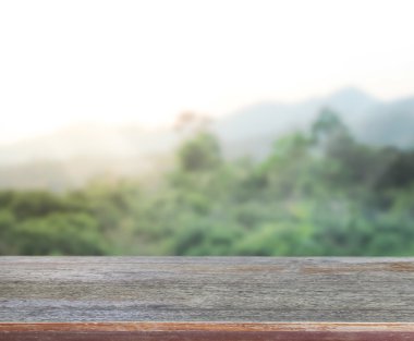 Masa üstü ve bulanıklık doğa arka plan