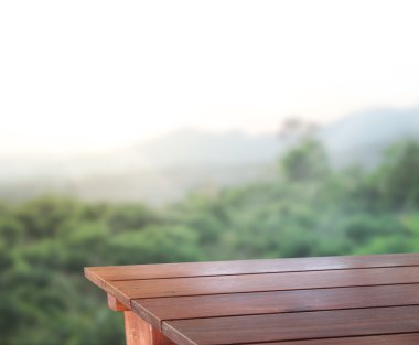 Masa üstü ve bulanıklık doğa arka plan