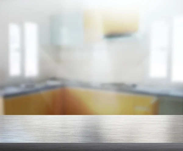 Table Top And Blur Interior Background — Stock Photo, Image