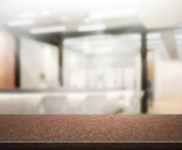Table Top And Blur Office Background — Stock Photo, Image