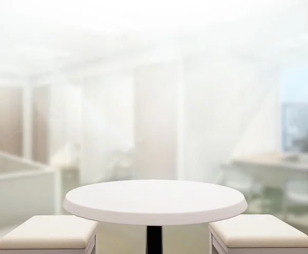 Masa üstü ve bulanıklık Office arka plan — Stok fotoğraf