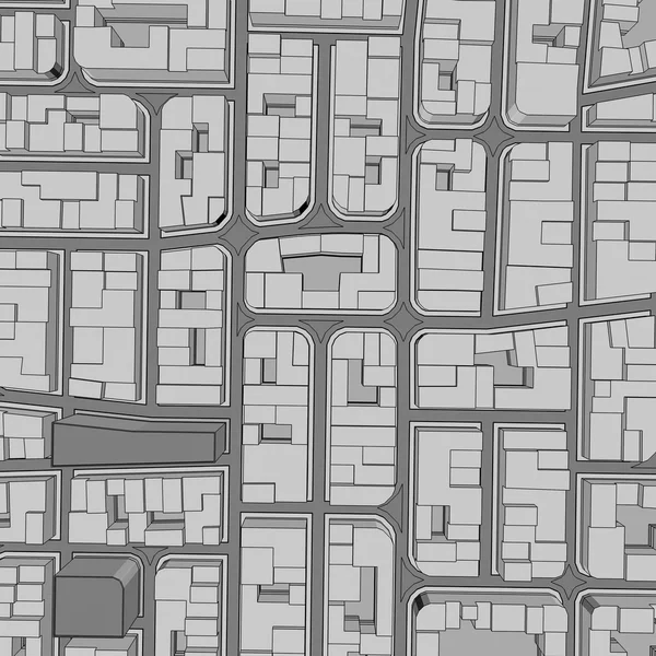 Çizgi film kasaba kuş gözü görünümü kentsel arka plan