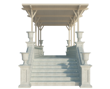 İzole edilmiş 3d Render Yapılandırması