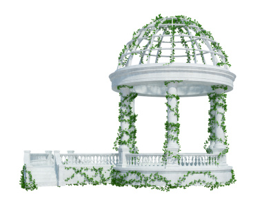 3d Sarmaşık Bitkilerini beyaza ayır