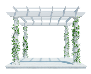 3d Sarmaşık Bitkilerini beyaza ayır