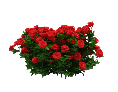 3d Render Brush Tree Isolated  on white