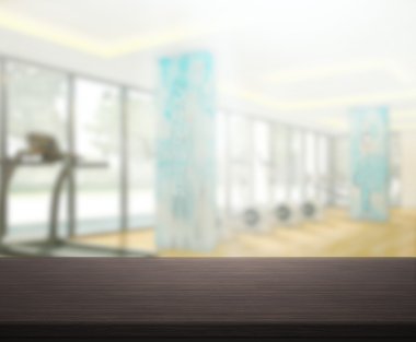 Masa üstü ve arka plan bulanıklık Fitness Spor Salonu