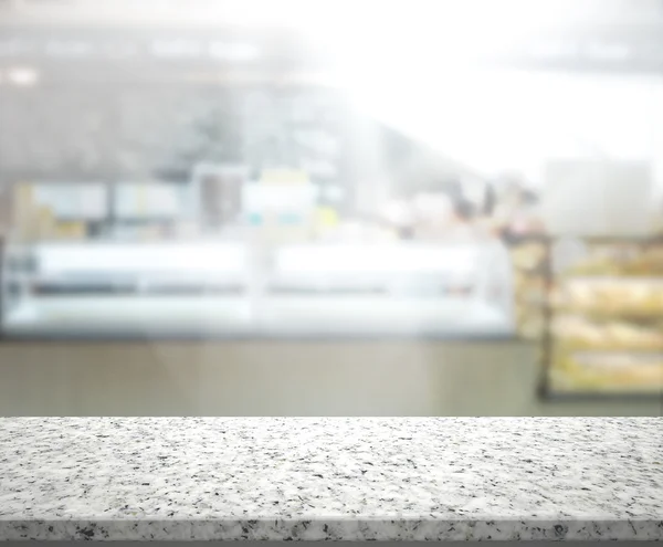 Table Top And Blur Interior of Background — Stock Photo, Image