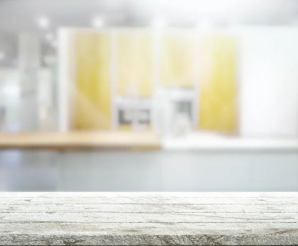 Table Top And Blur Interior of Background — Stock Photo, Image