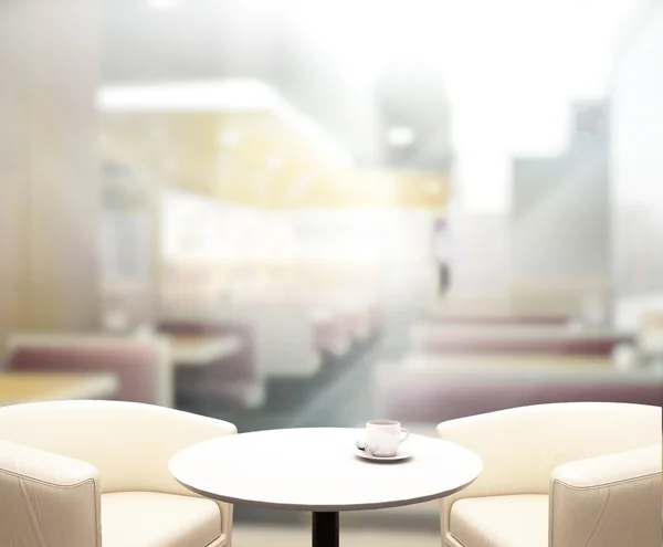 Table Top And Blur Interior of Background — Stock Photo, Image