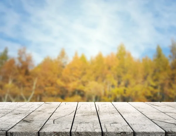 Table Top And Blur Nature of Background — Stock Photo, Image