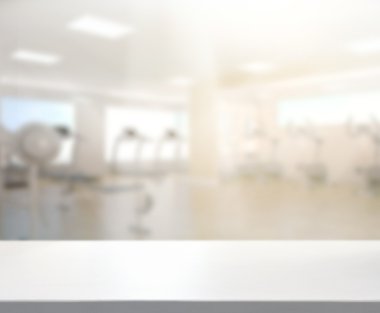 Masa üstü ve arka plan bulanıklık Fitness Spor Salonu