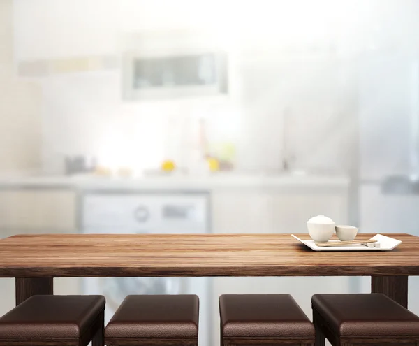 Table Top And Blur Interior of Background — Stock Photo, Image