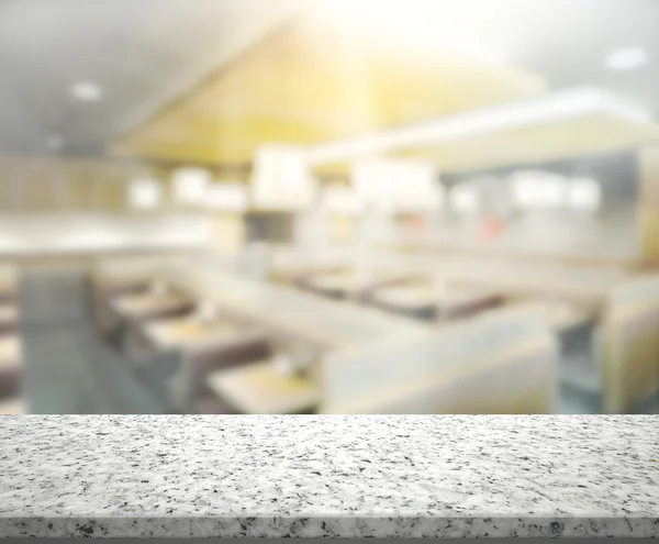 Table Top And Blur Interior of Background — Stock Photo, Image