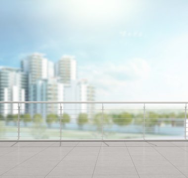 Balkon ve Teras dış arka plan bulanıklık