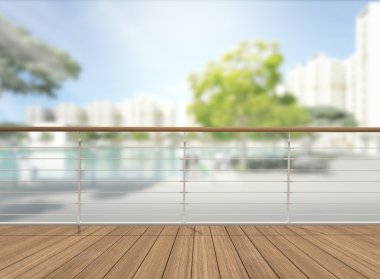 Balkon ve Teras dış arka plan bulanıklık