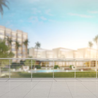 Balkon ve Teras dış arka plan bulanıklık